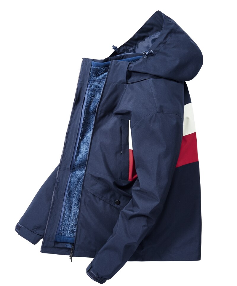 Zoxo softshell vandtæt mænd vinterjakke varm vandrejakke mand skiløb udendørs sport camping jakke 4xl зимняя куртк