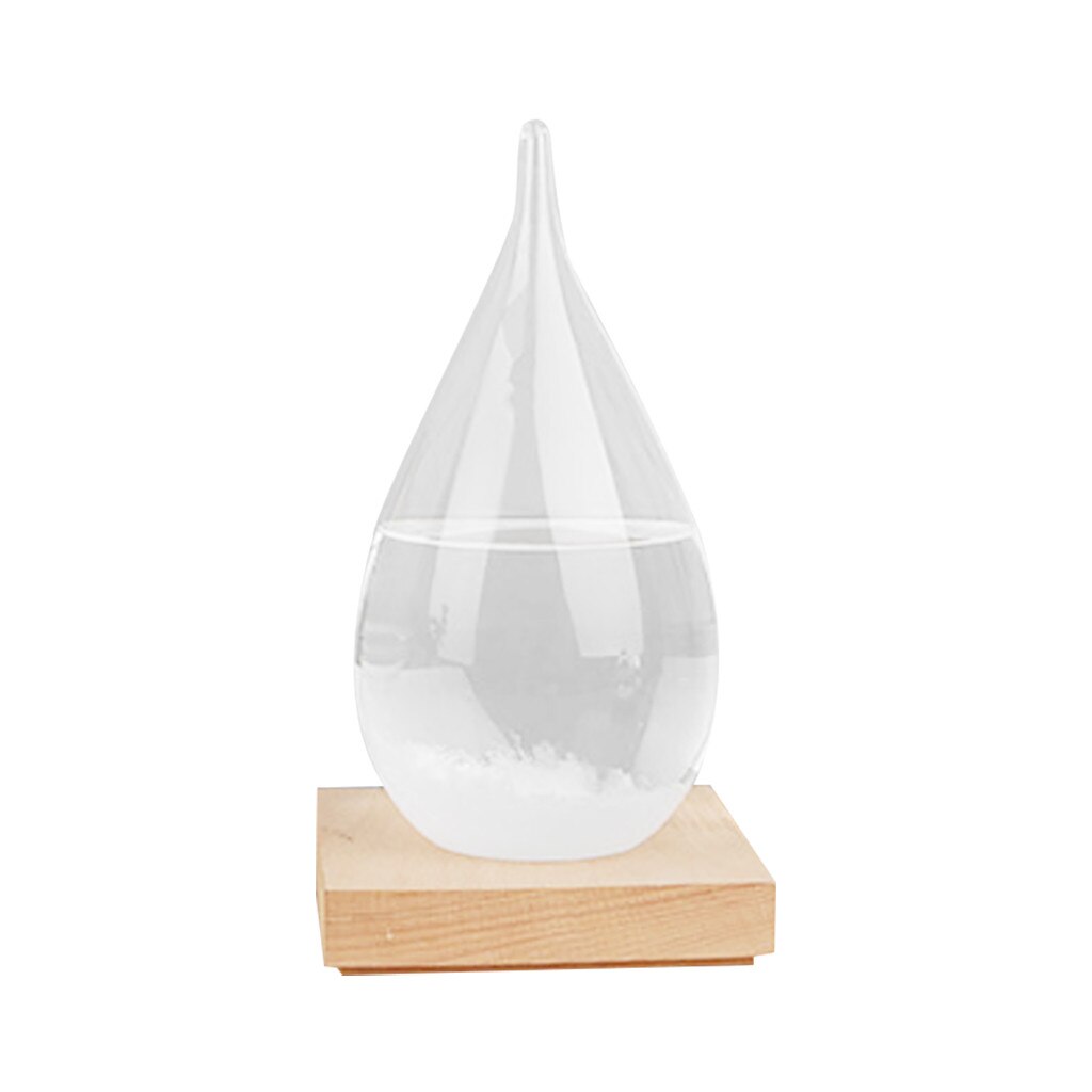 4# Transparent Droplet Storm Glass Water Weather Storm Forecast Predictor Crystal Bottle Water Shape Glass Home Decor