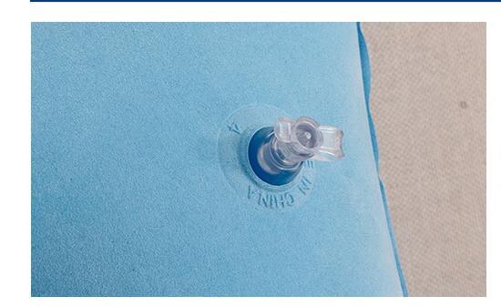 Coussin gonflable Double face pour voyage, oreiller Portable, flocage, camping, plage, voiture, avion, hôtel