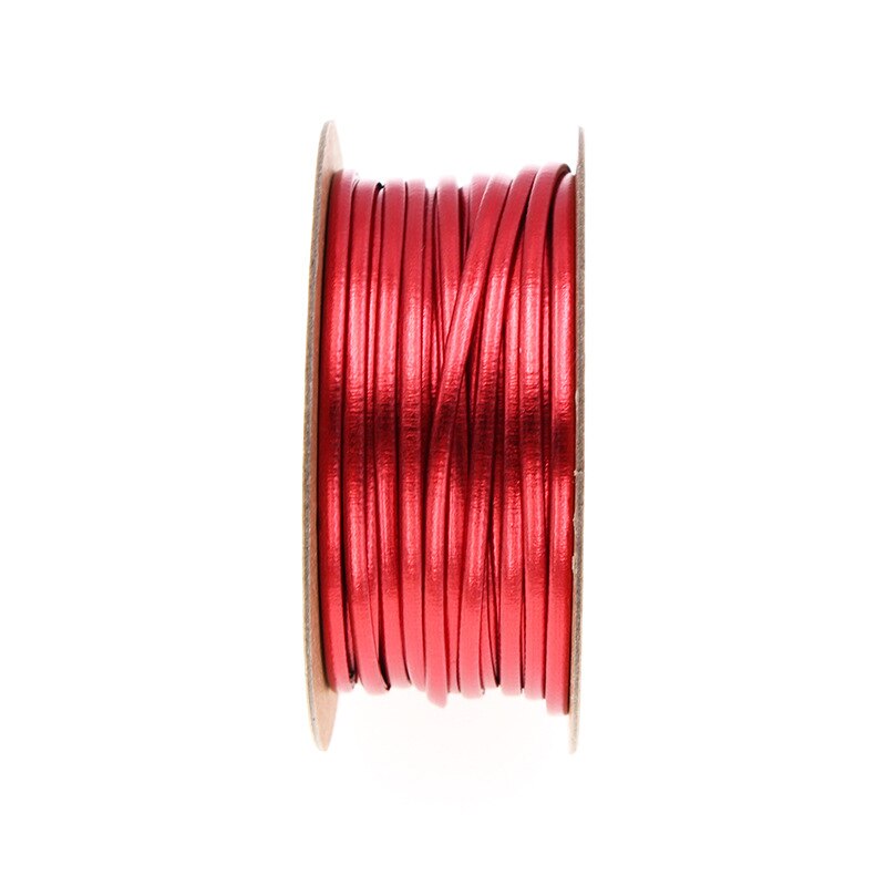 15 M/partij 2Mm Pu Leer Lijn Gewaxt Koord Katoenen... – Grandado