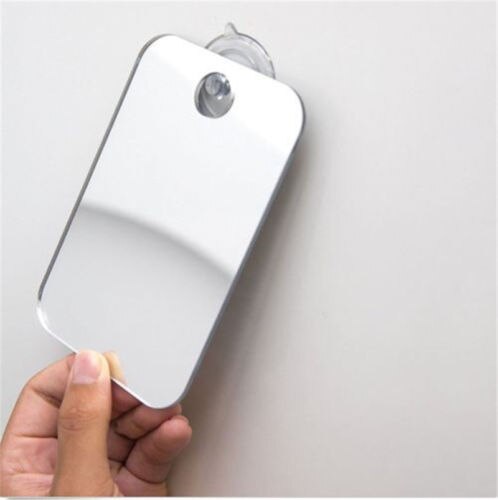 Anti-Fog Fog Free Shower Mirror Fogless Shaving Shave Mirror Bathroom 17X13cm: Default Title