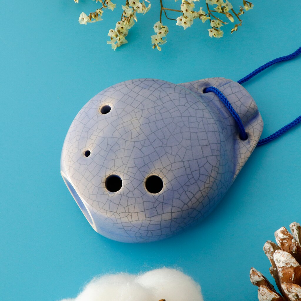 Ocarina C en céramique à 6 trous, Instrument Musical pour les amoureux de la musique,