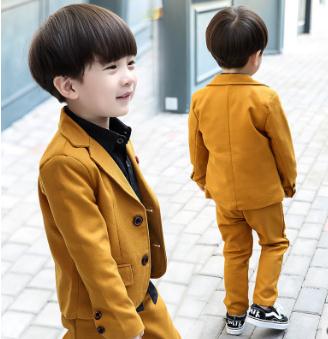 Traje Formal para niños, ropa de boda, de invierno, ropa clásica para niños, 2 uds.: chaqueta + Pantalones, ropa para bebés de 2 a 8 años,