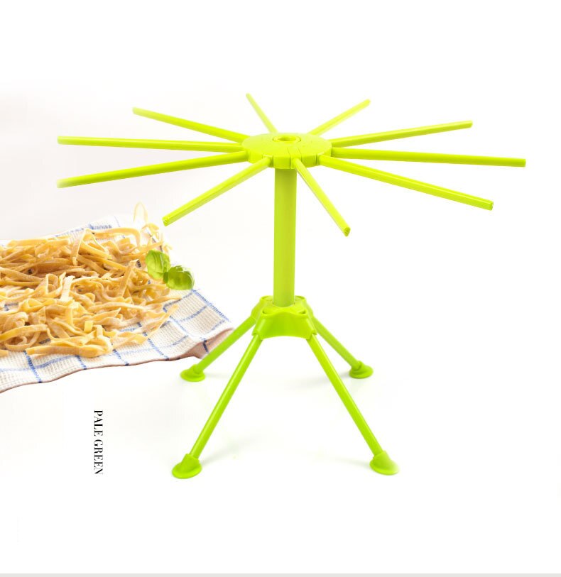 10 Arms Pasta Drying Rack and Spaghetti Pasta Maker with Stand , Househould Noodle Dryer Shelf Kitchen Tools Small Machine