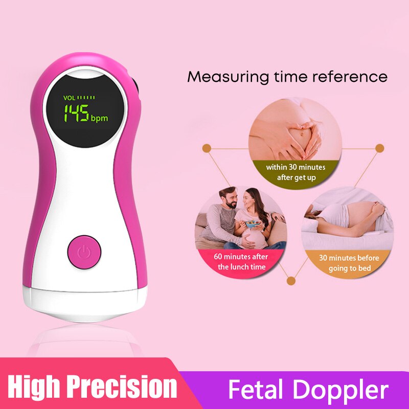Doppler Foetale Straling-Gratis Foetale Hartslagmeter Echografie Foetus Doppler Detector Zwangere Foetale Pulse Meter Babyfoon