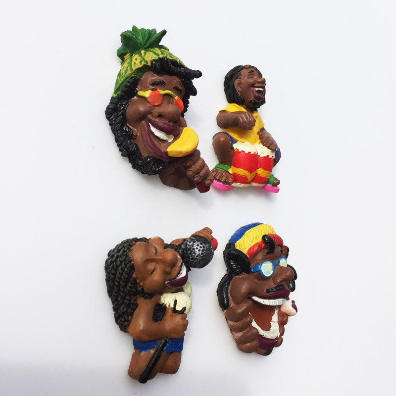 Jamaica Magneet 3D Hars Magnetische Koelkast Stickers Jamaica Folk Toerisme Ambachten Souvenir Home Kitchen Decor Idee