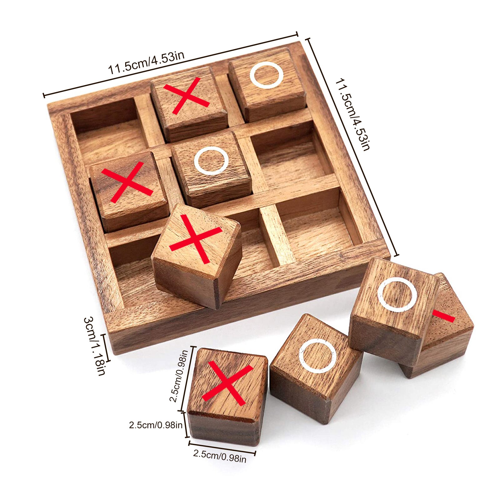 Xo Hout Board Game Toy Leisure Ouder-kind Interactie Game Board Schaken Ontwikkelen Intelligente Puzzel Spel Educatief Speelgoed: A