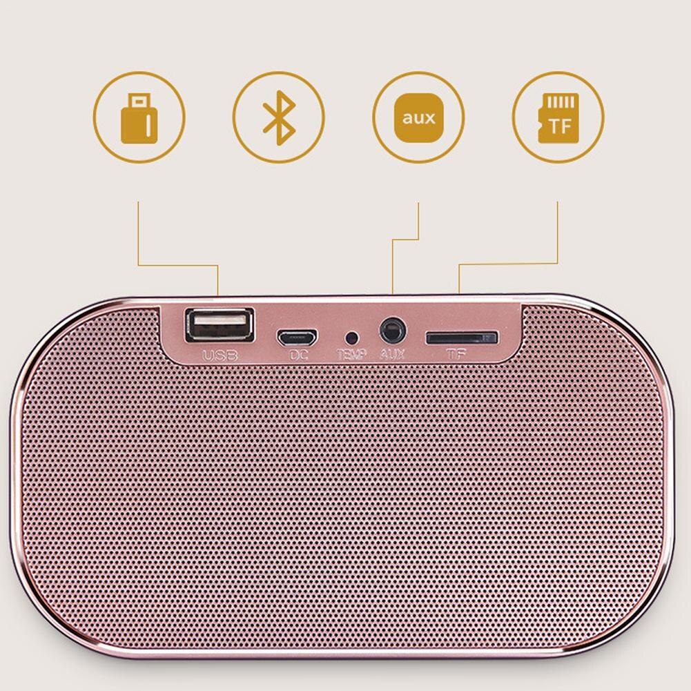 S2 Bluetooth Speaker Wireless Mini Mobile Alarm Clock Speaker Computer Car Subwoofer Multifunctional wireless bluetooth speaker