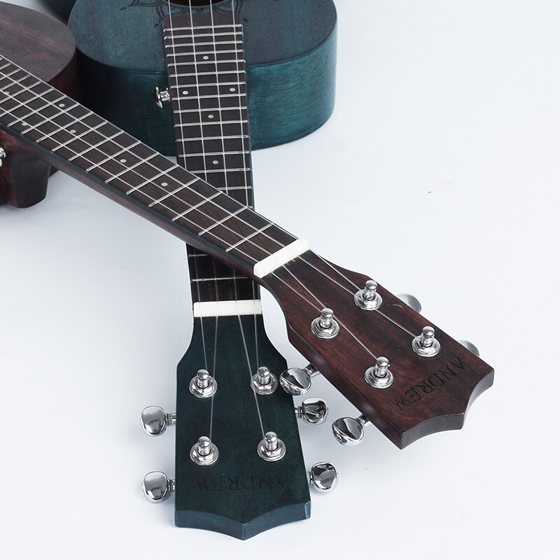 Andrew Hawaiian soprano Ukulele 23 inch blue/brown ukulele 4-string guitar beginner basic player Hawaiian mahogany instrument