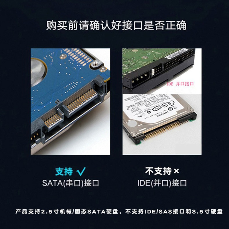 Cable de hasta 6 Gbps, accesorios para portátiles de alta velocidad, adaptador SATA a USB3.0/tipo C, Cables de ordenador Usb 2 en 1, periféricos de conexión