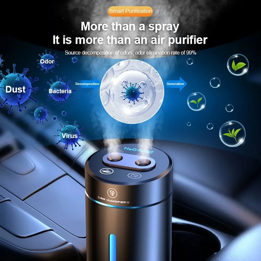 Ambientador para coche, difusor de Aroma, humidificador de aromaterapia, Oasis aromático eléctrico de aleación de aluminio, máquina de pulverización automática de aroma