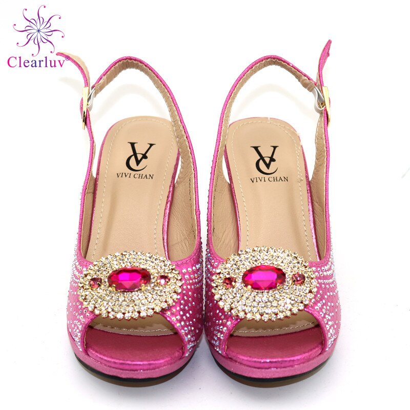 Zomer Speciale Arrivals Gold Kleur Bijpassende Schoenen En Tas Set In Hakken Bijpassende Schoenen En Tas Set voor Party