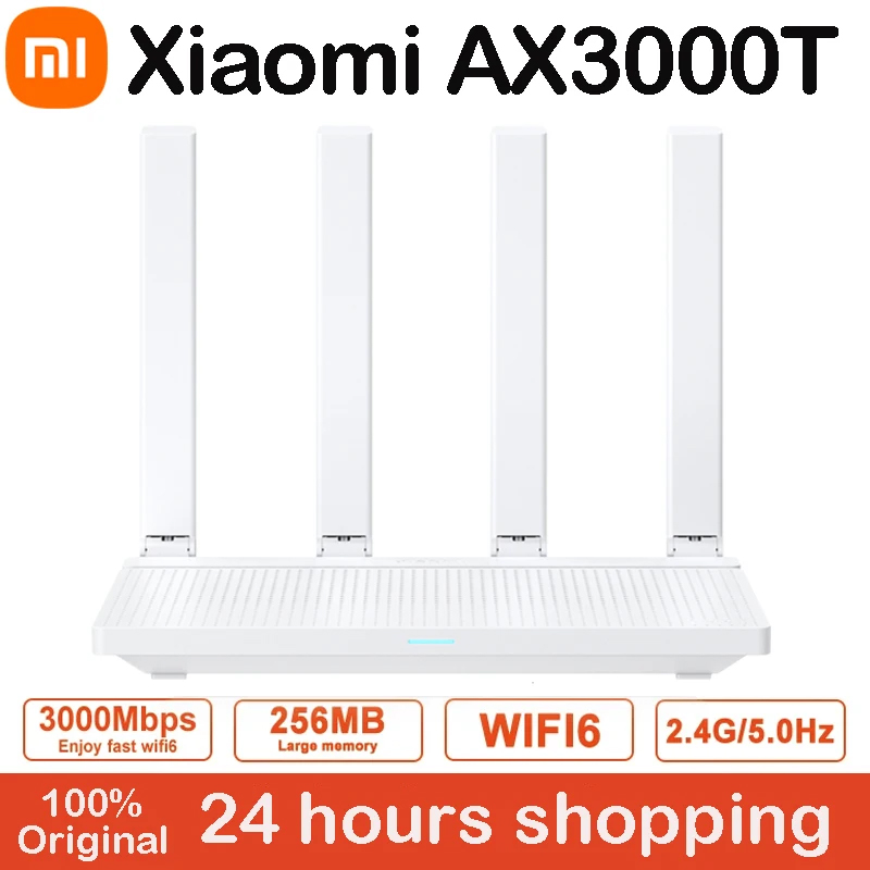 Xiaomi Router AX3000T 2.4G 5G Mesh Technology WiFi 6 Efficient Wall Penetration Children Online Protection WiFi Router Repeater