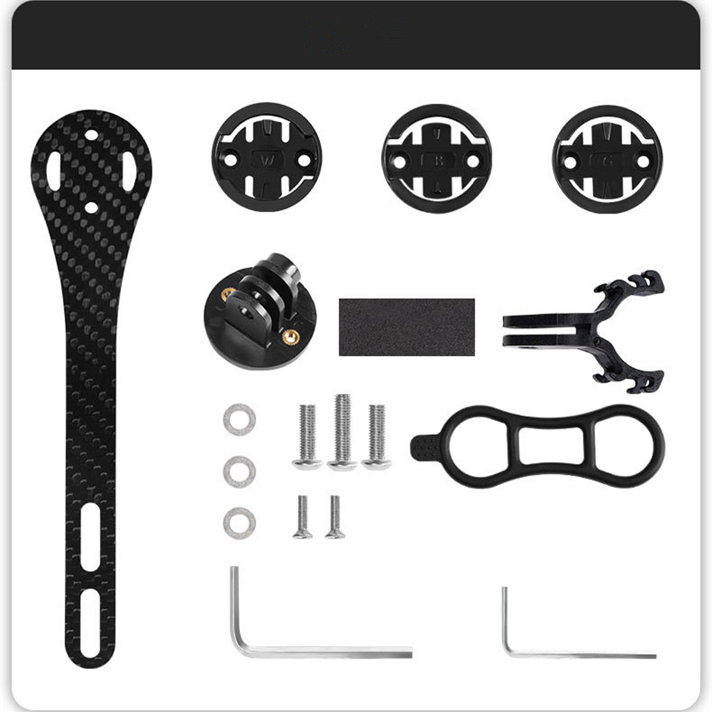 BKPTX CM-01 Carbon Computer Halterung Rennrad Integrierte Lenker Für Garmin/Wahoo/Bryton/Kamera 3K Fahrrad Zubehör
