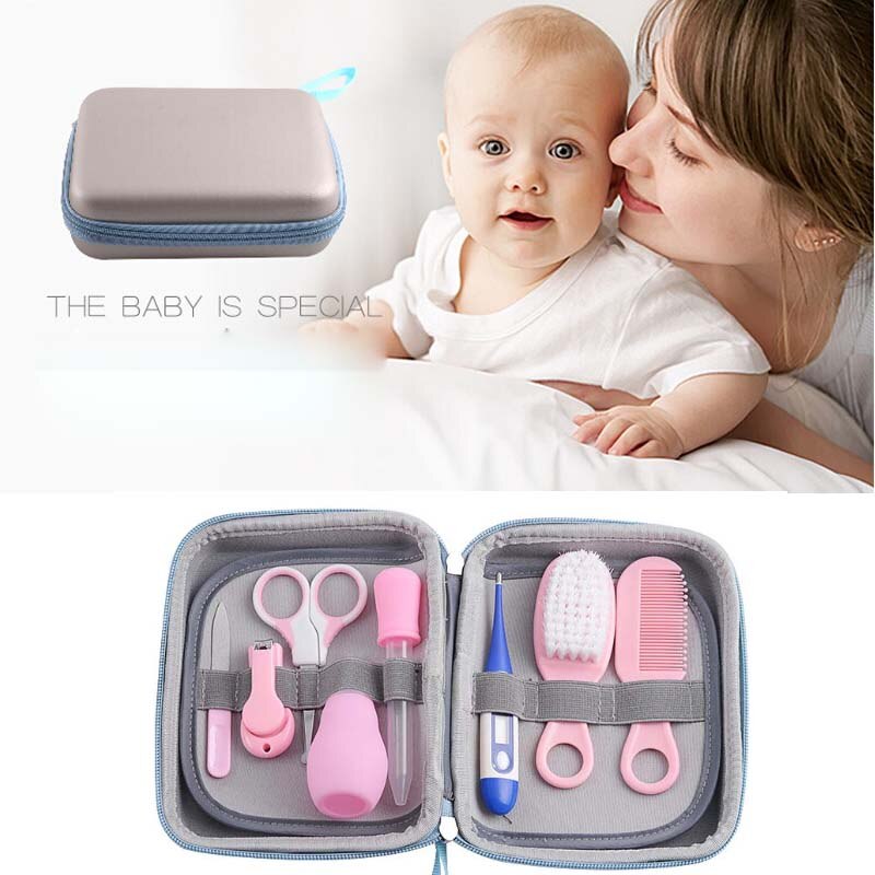 8 Stuks Baby Grooming Care Manicure Set Gezondheidszorg Kit Nail Haar Dagelijkse Verpleegkundige Gereedschap Baby Safe Guard Product