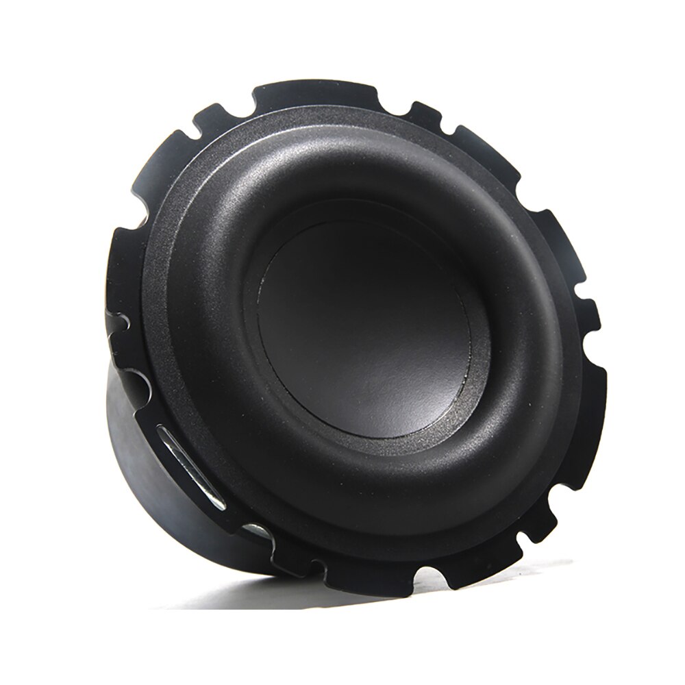 1PC 4.5 Inch Mid Woofer Speaker Unit 4Ohm 50W Deep Bass Subwoofer Large Rubber Loudspeaker Subwoofer Car Audio Home Theater DIY