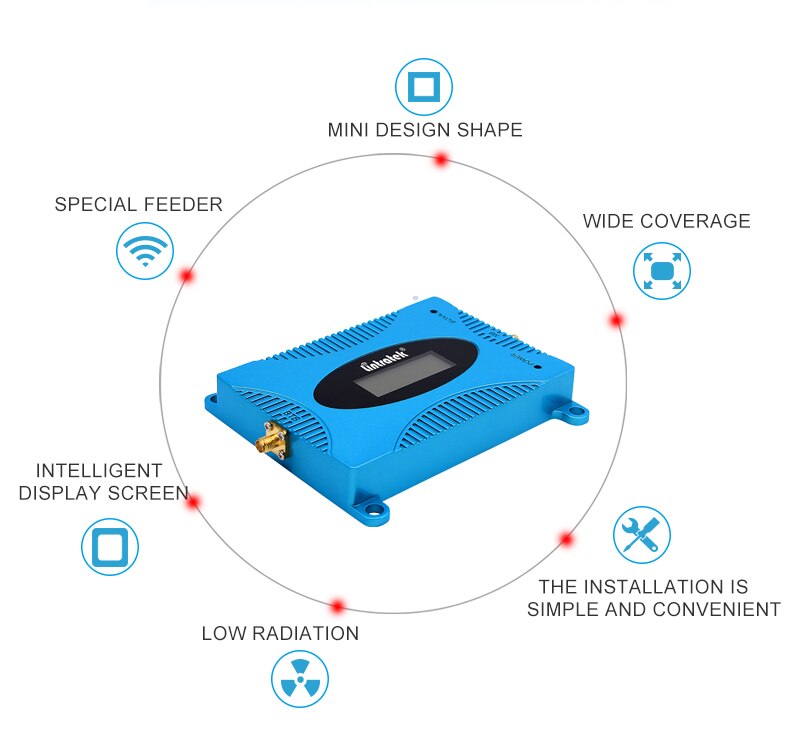 Lintratek Celular Signal Booster 850 mhz Mini 2G/3G Verstärker Bausatz Band 5 repetidor CDMA praktisch Signal Amplificador 850 mhz S45