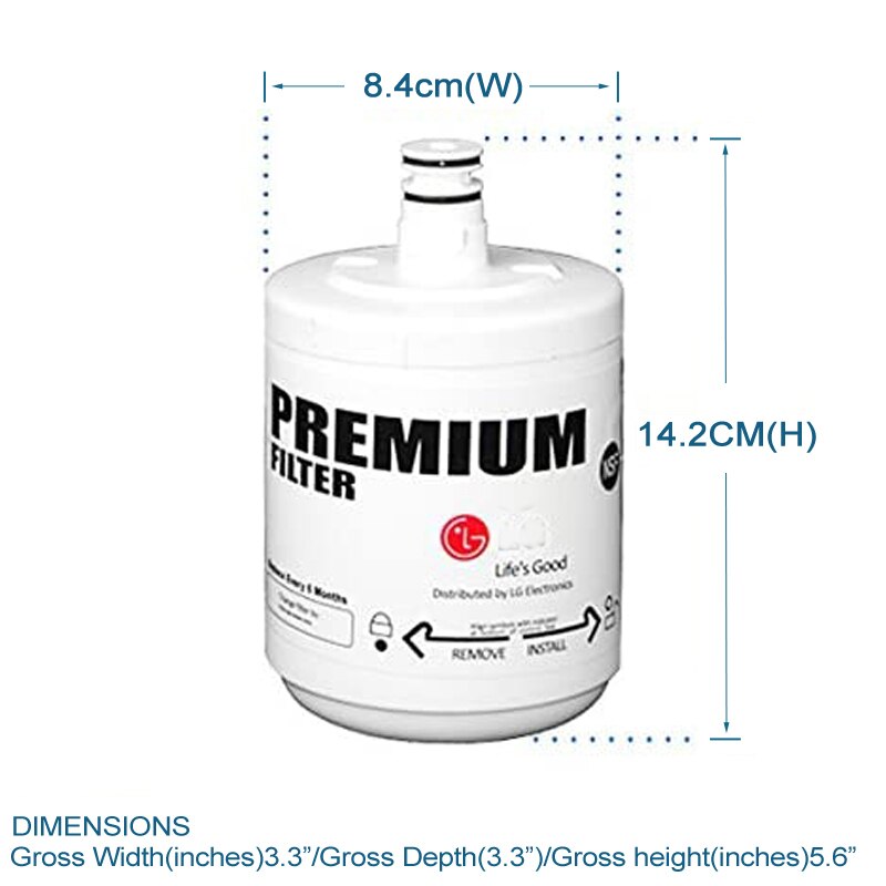 Lg  lt500p 500 gallon kapacitet vertikalt vattenfilter , 1- pack