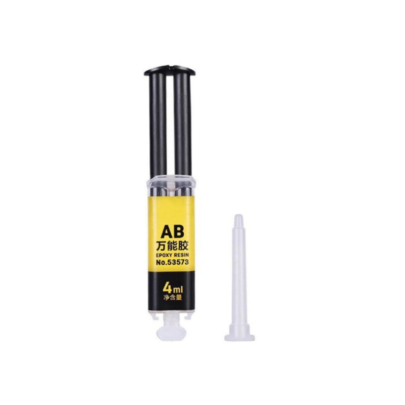 Pegamento Universal de resina epoxi para reparación de cristal, pegamento líquido AB de 25ML para Metal y cerámica, adhesivo fuerte para el hogar: 4ml