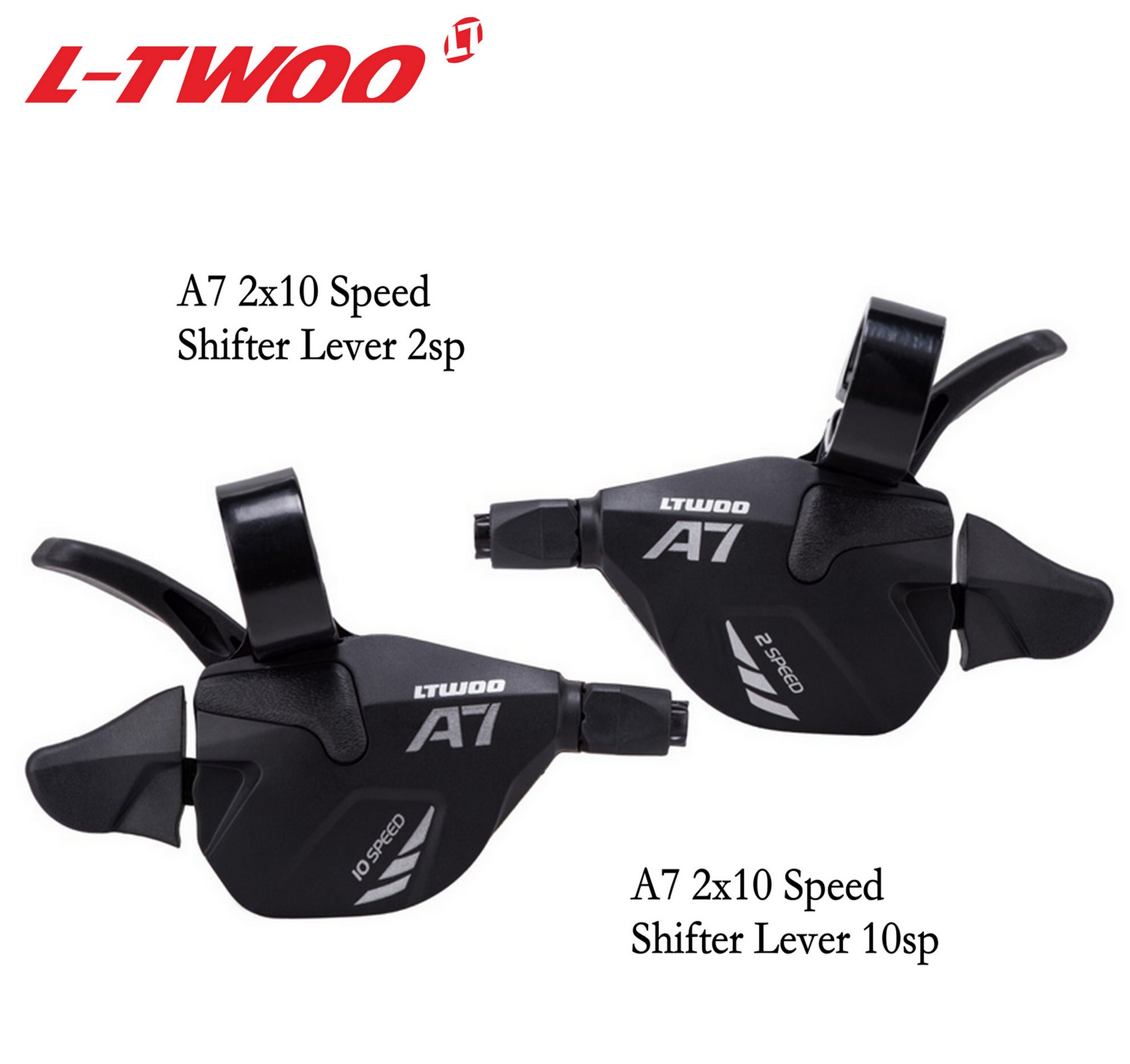 Ltwoo A7 Ltwoo Groepset 2X10 3X10 Snelheid 30S 20S Trigger Shifter Lever Voor Mtb Mountainbike Cassette 1146 t/50 T, x9X7 Onderdelen: Shifter 2X10 Set