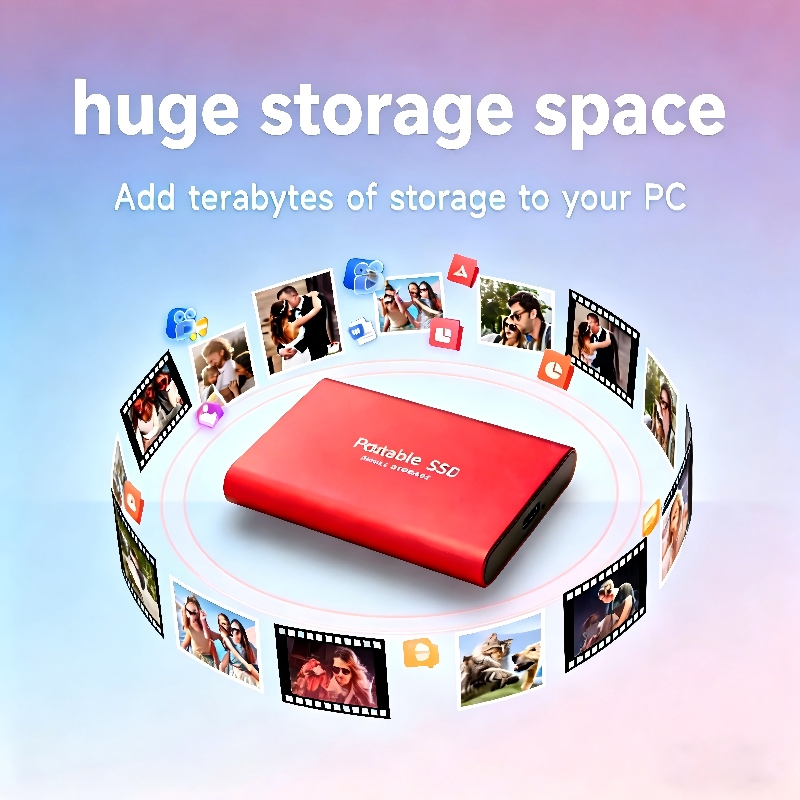 Ekstern ssd bærbar solid state-drev 1tb 4tb ultrahurtig harddisk til bærbar mac pc stationær data backup lagring disk