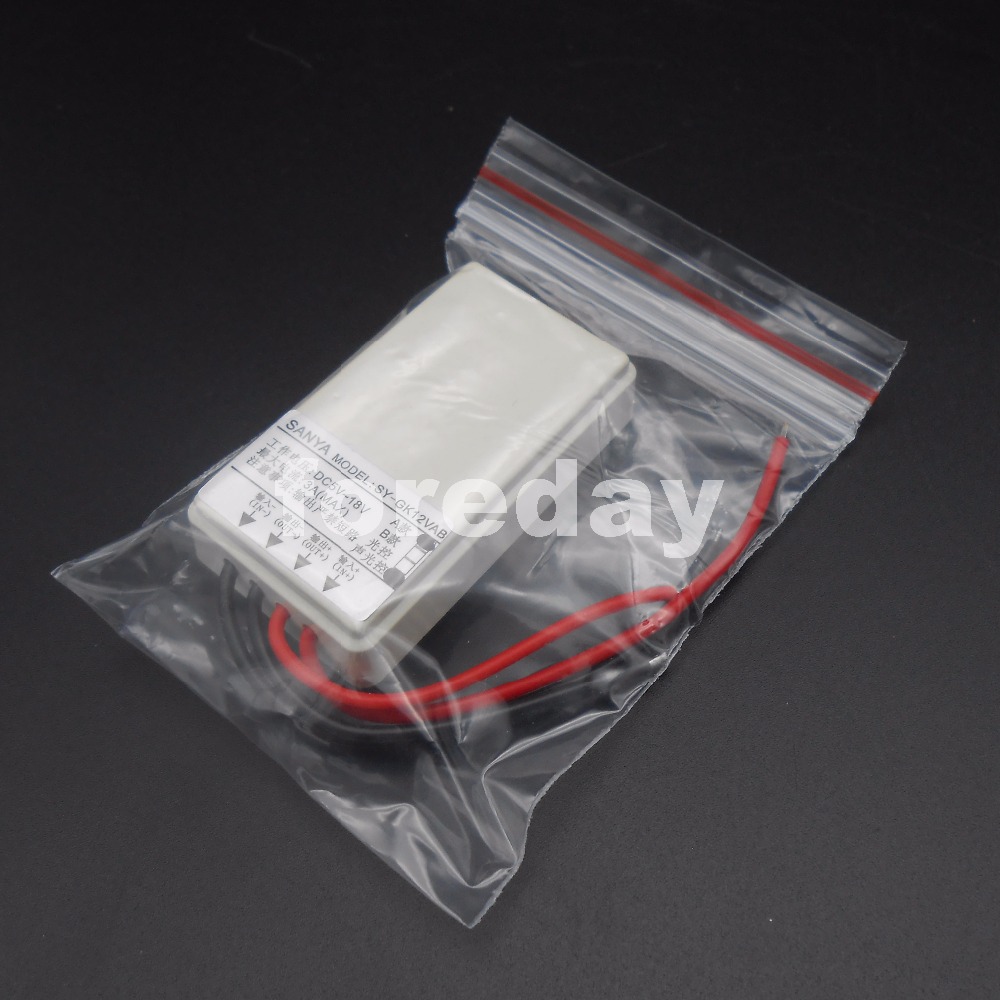 Voice-Light Control Switch Module Version A-White DC5V-18V Controller Day Off Night Work Solar Light Sunset Twilight *FD461