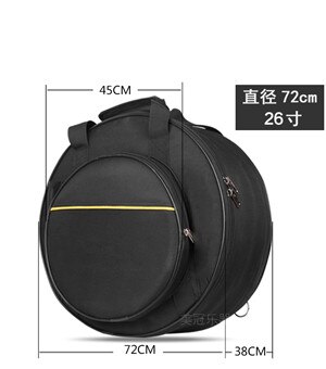 durable portable 14 26 inch snare drum bag backpack with shoulder strap soft gig case cover instrument accessories: 26 inch