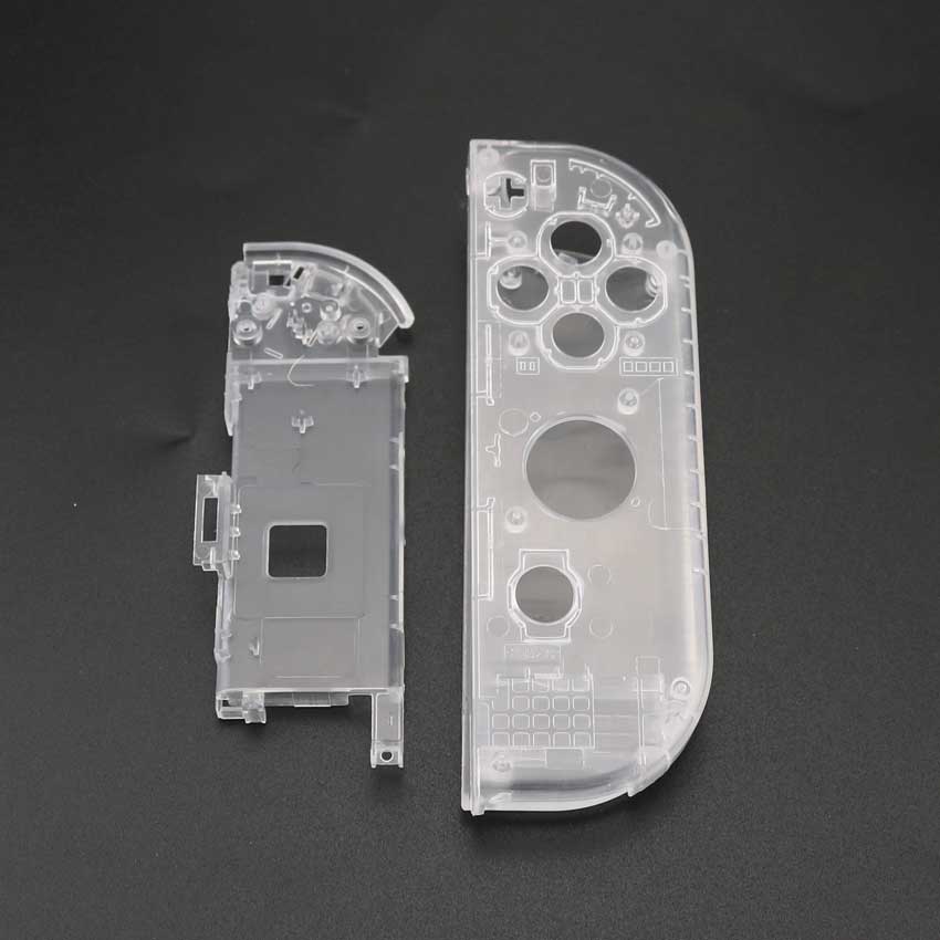 YuXi Clear White Plastic L R Housing Case Cover for Nintend Switch NS NX Joy Con Console Shell Replacement Parts