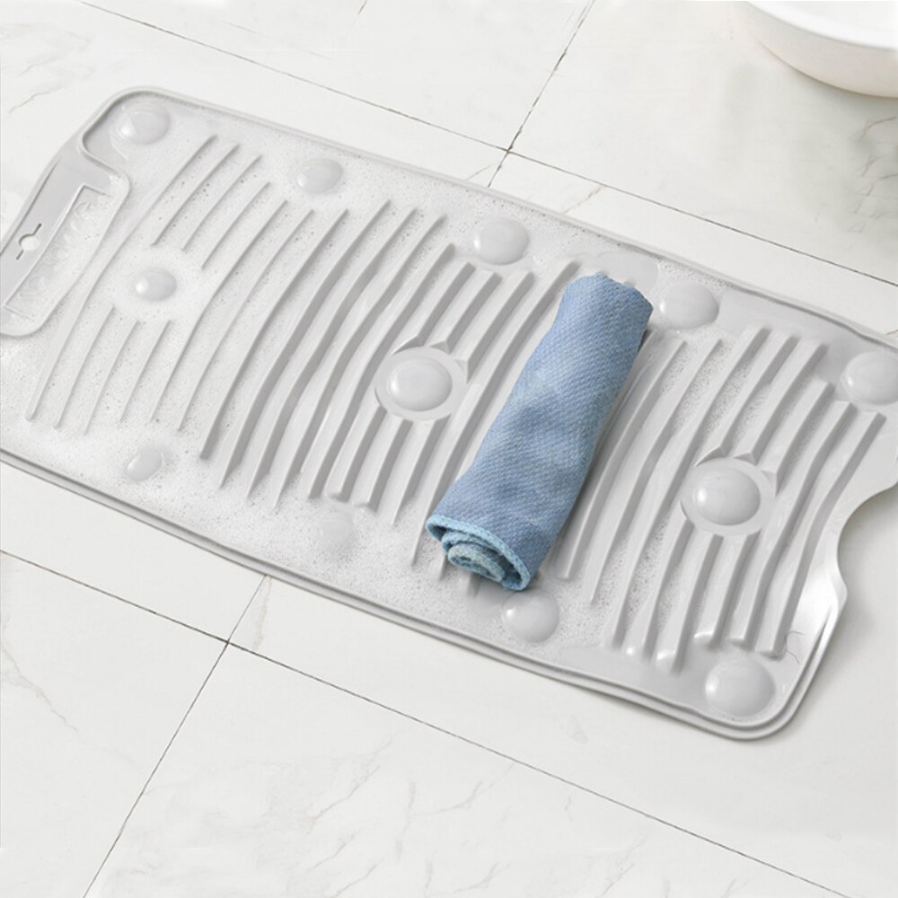 Practical Laundry Tool Portable Household Folding Mini Silicone Washboard Sucker Non-slip Laundry Mat Washing Board