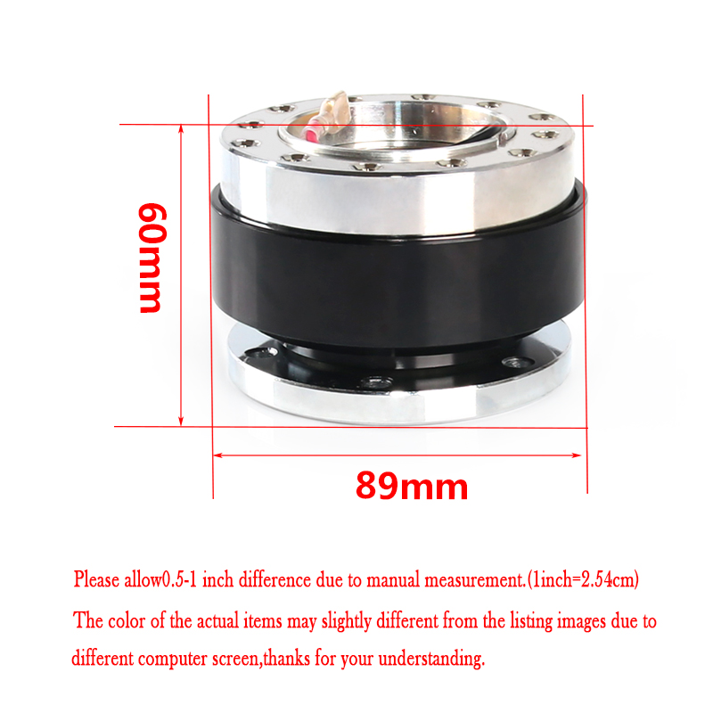 Volante universale Snap Off Adattatore mozzo a sgancio rapido Kit Boss 8 colori disponibili