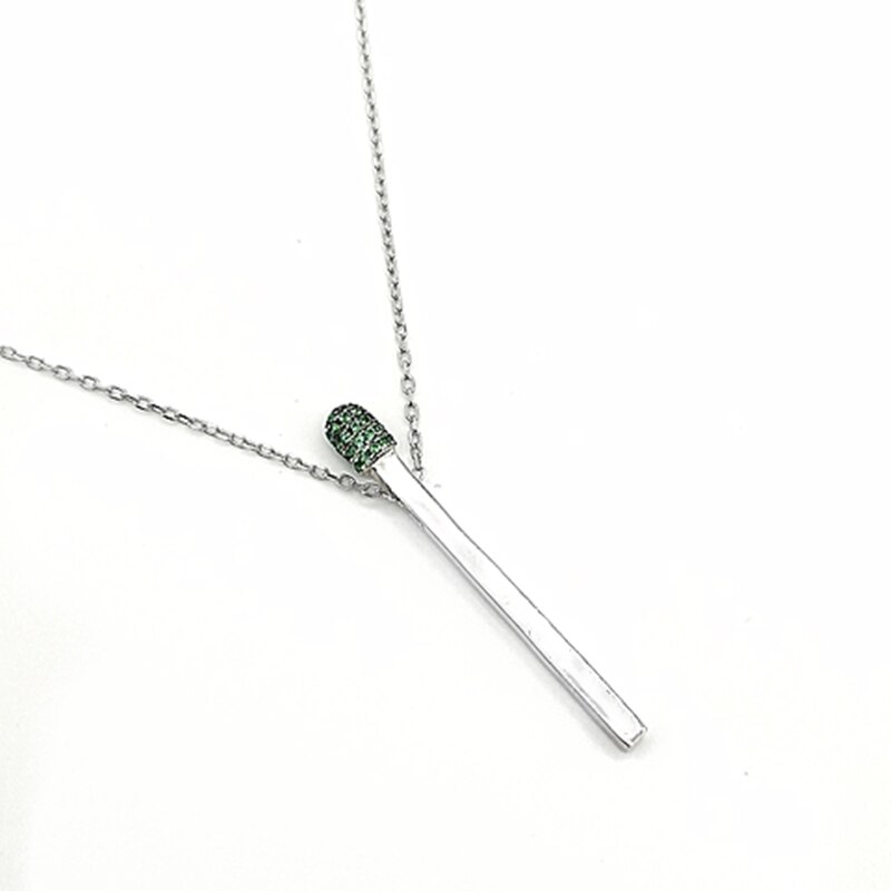 Hit Ketting Van Italiaanse Hanger Wedstrijden Van 925 Sterling Zilver Voor Vrouwen En Meisjes: Green