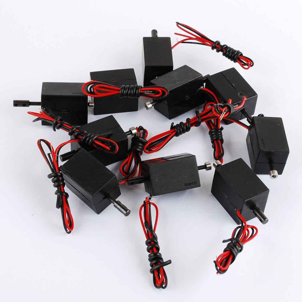 10 sztuk 12V elektromagnes przytrzymujący typu naciskać oraz ciągnąć DIY sprzęt automatyki dwukierunkowy elektromagnes