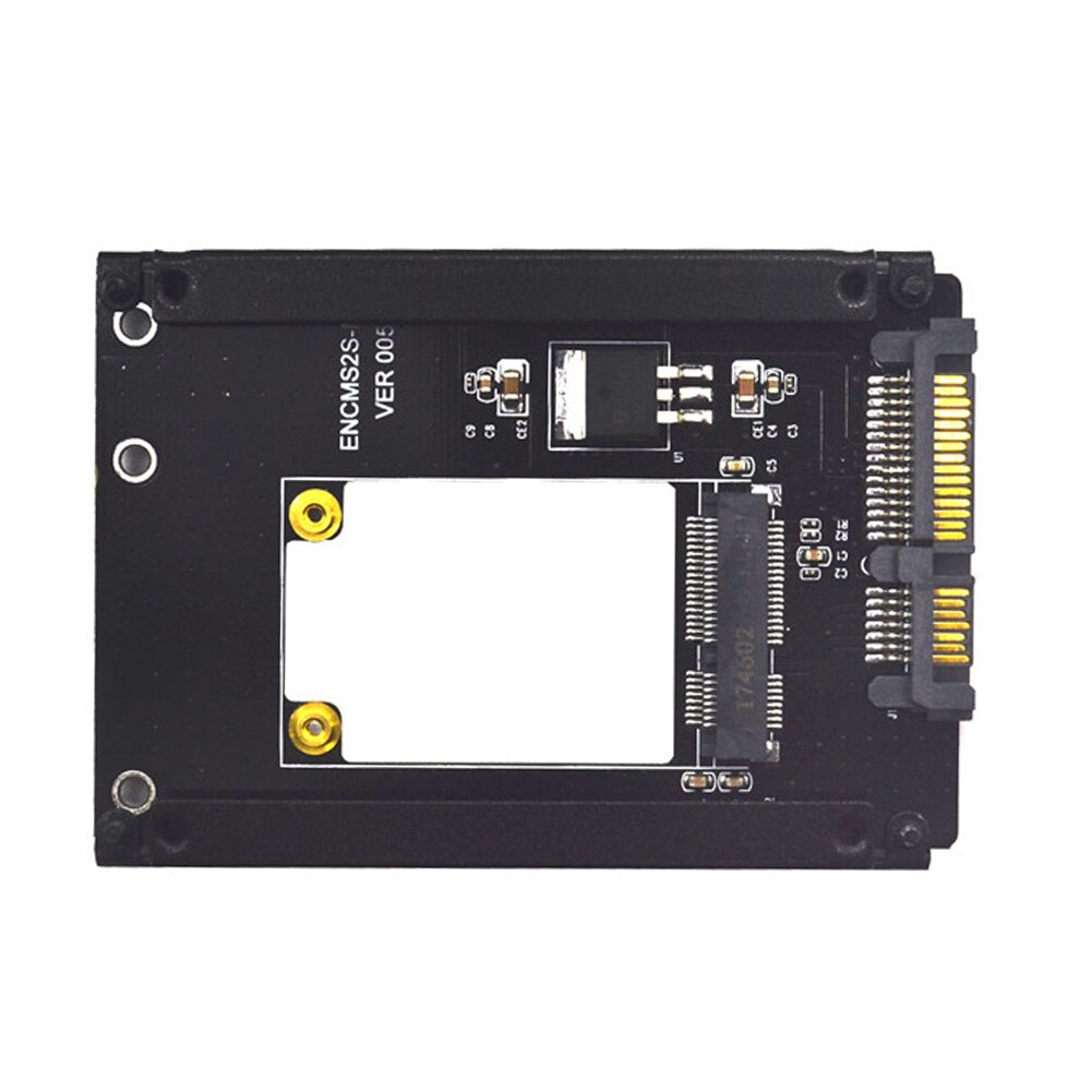 Universal mSATA to SATA Adapter Mini SATA SSD to 2.5 inch SATA III 22-Pin Converter Card for Windows 8 7 XP Mac