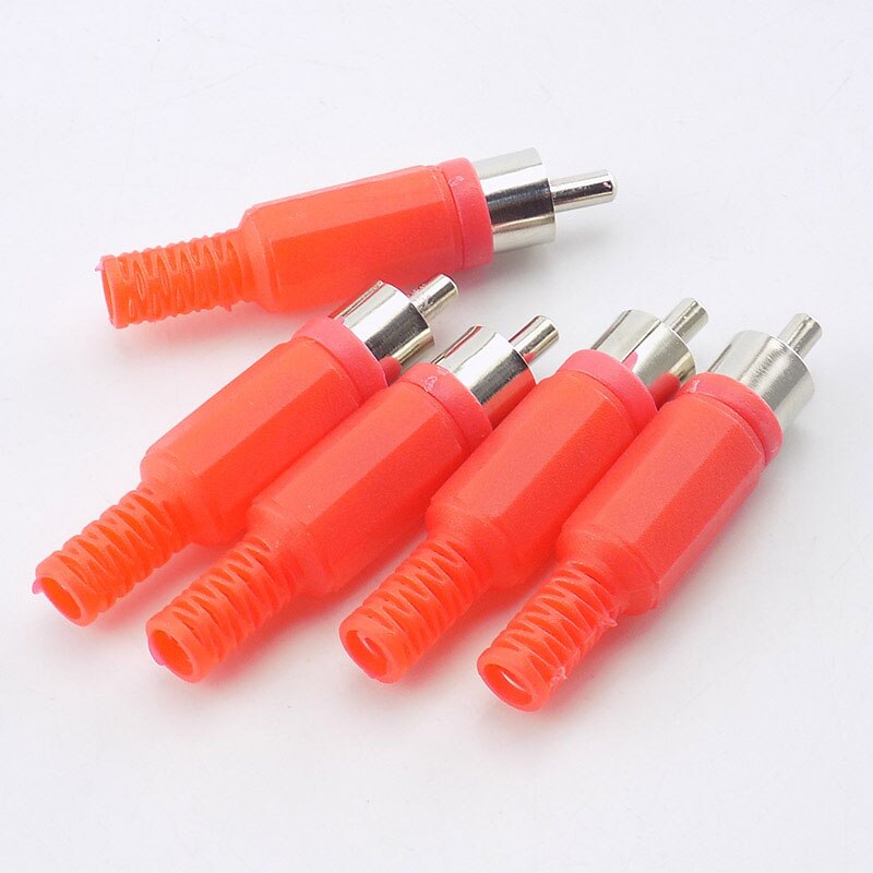 RCA Male AC Plug Jack Connector Solder Audio Video Plug Adapter for CCTV Security Camera System DVR NVR Industrial Tools W17