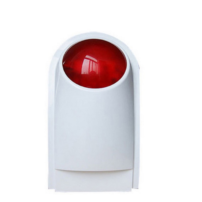 104 waterdichte draad Sirene alarm Wired Sirene w/Rood Flitslicht Alarmsysteem Stroboscoop & Sirene ALARM Speaker 118db EAS