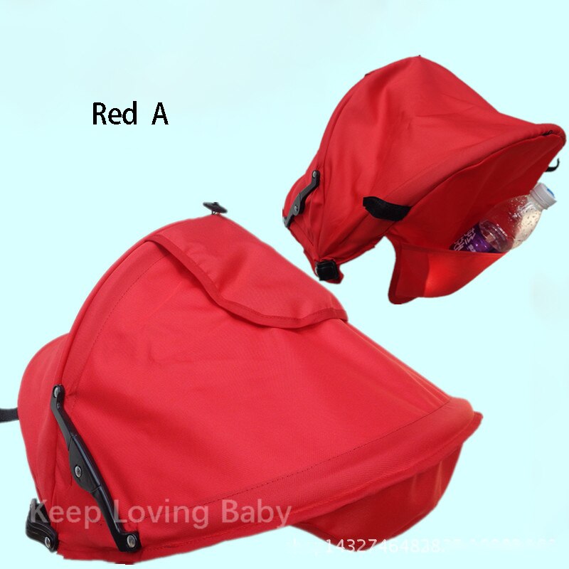 Baby Stroller Sunshield Shade Stroller Accessories Protection Hood Canopy Cover Baby Stroller Sun Visor Carriage Sun Shade: Red A