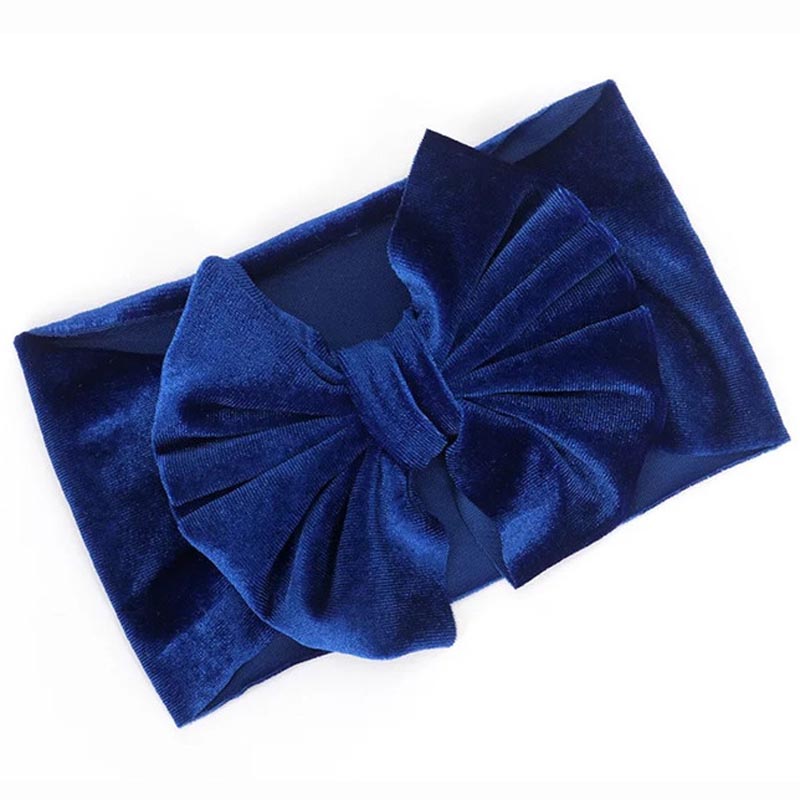 oro de bebé de terciopelo cinta elástica turbante diadema arcos niños bebé niña diademas para el pelo accesorios para el pelo para niños: headband 11