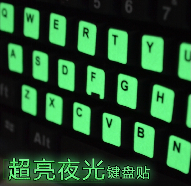 Leucht tastatur aufkleber leuchtend glühen Film Arabisch Koreanische Englisch Russisch Spanisch Italienisch Deutsch thailändisch Hebräisch Japanischen