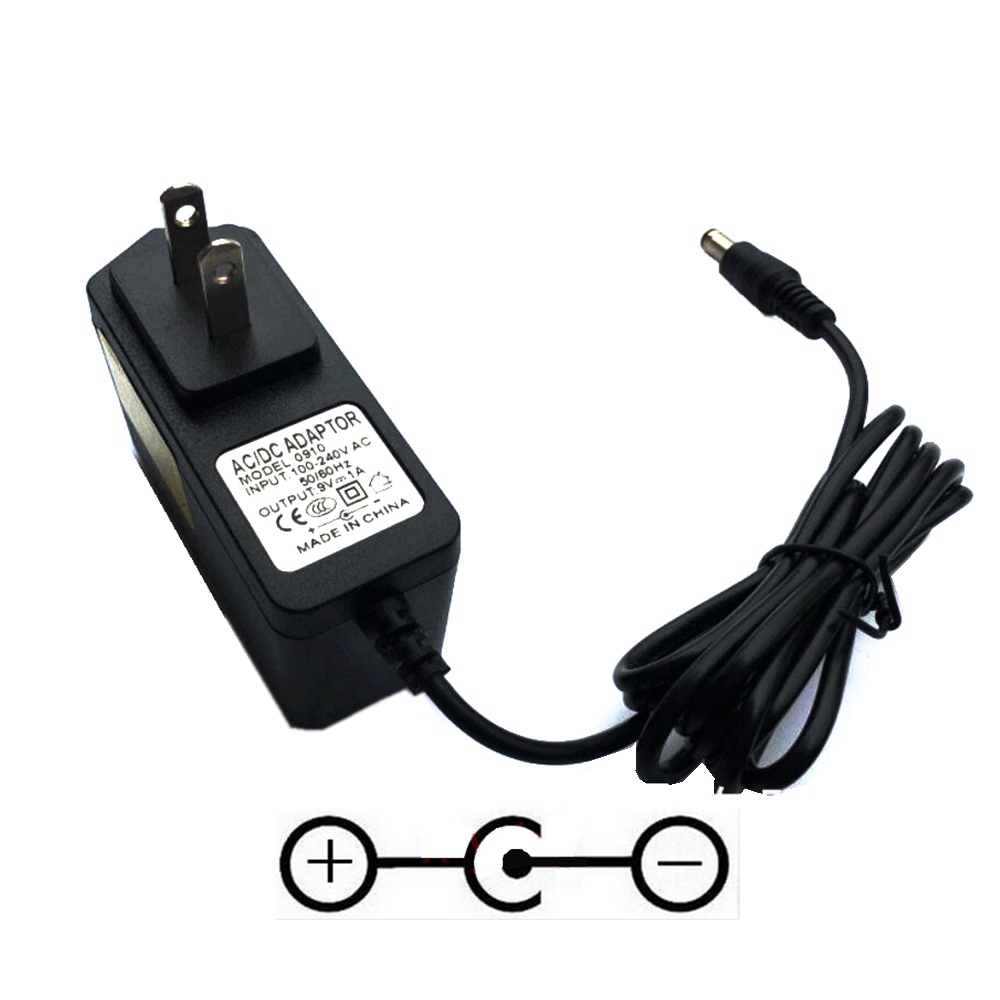 Adaptador de 9V1A Para pedales de guitarra Zoom AD-16, G1on, G1Xon, G2Nu, G2.1Nu, G3, G3X, G5, G1N, G1XN, AD-0006A/D, RhythmTrak RFX-300