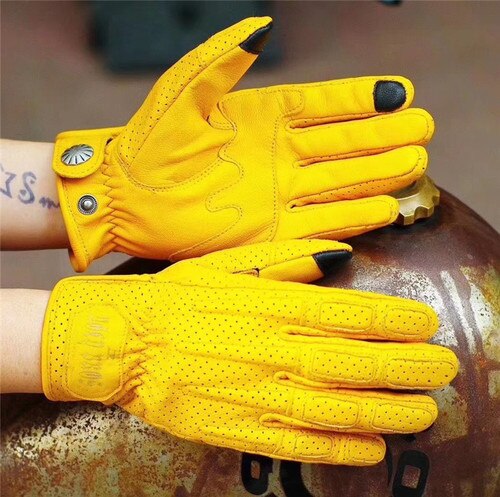 Zomer Uglybros Rijhandschoenen Moto Rcycle Handschoenen Voor Harley Handschoenen Schapenvacht Handschoenen Guantes Moto Volledige Vinger Moto Cross Handschoenen: Army Green / S