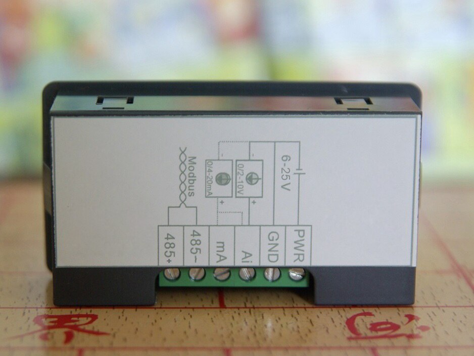 Digital Display Meter 0-10V 0-20mA 2-10V 4-20mA Analog Signal Eingang 0-10V anzeige Prozess Panel Meter Relais Heraus RS485 Port