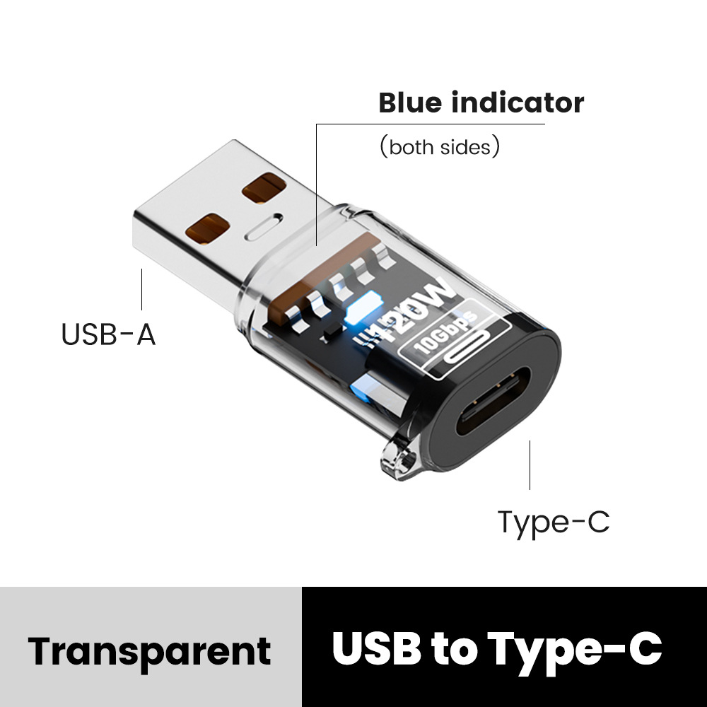 adapter USB C OTG 120W Typ C robić USB przenosić Danych Ładowanie adapter 10Gbps USB Żeńnarty robić Typu C Męnarty Złącze dla IPhone 16 15: Pomarańczowy
