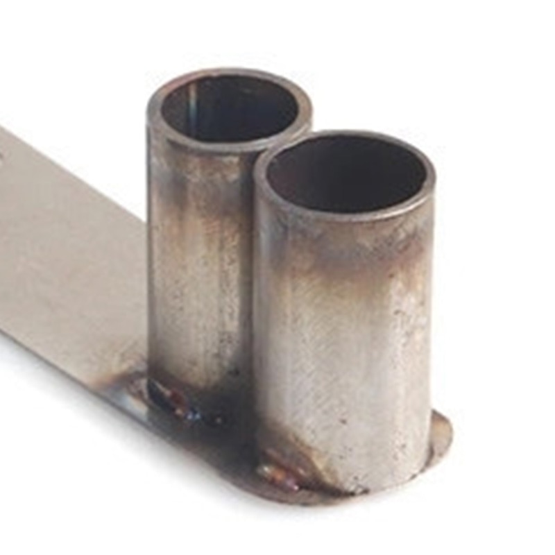 1 paio Doppio Tubo Di Scarico di coda in Metallo Tubo Di Scarico Parti di Accessori Modello di Simulazione per 1/10 RC auto cingolato D90 Assiale SCx10