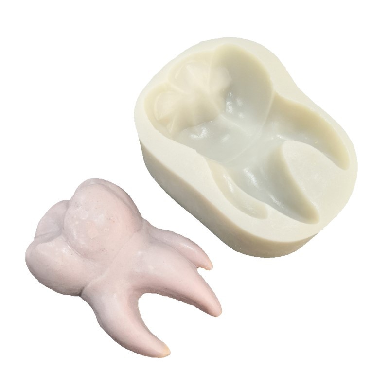 3d tand form silikon fondant form gör det själv choklad gelé tvål gips harts lerform bakning tårta spets dekoration verktyg  k631