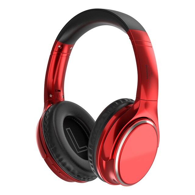 VJ901 – écouteurs sans fil Bluetooth 5.0, casque de Sport HIFI, oreillettes pliables stéréo avec carte micro TF, fonction MP3 AUX: Red