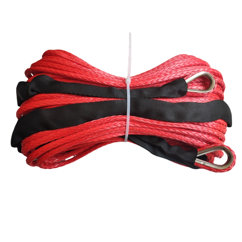 6mm*30m Synthetic Winch Rope Extension Rock Guard For 4X4 Off-Road Recovery Car ATV UTV Snow Plow