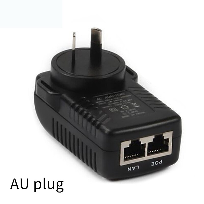 48V DC 0.5A POE (Power on Ethernet) Injector for CCTV POE IP Camera POE Switch Ethernet Power Adapter EU/UK/US/AU plug Optional