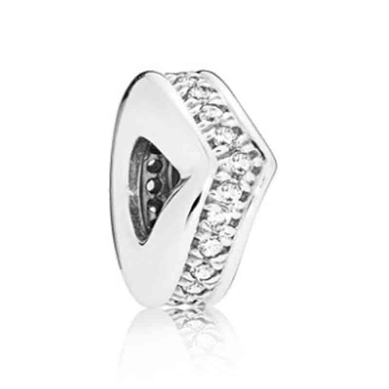 PDB 13 925 Silver Multicolor Blue Zircon sparkle charm interval pearl, suitable for attending banquet jewelry .: 797808CZ
