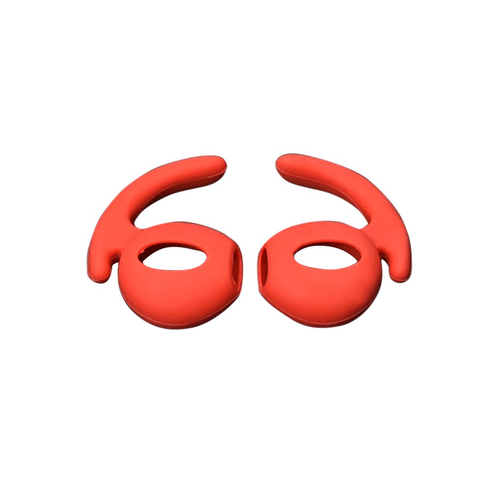 Oortelefoon Accessoires Duurzaam Siliconen In-Ear Haak Anti-Slip Oortelefoon Cover Case Oordopjes Comfortabel Om Te Dragen Voorkomen hoofdtelefoon: Rood