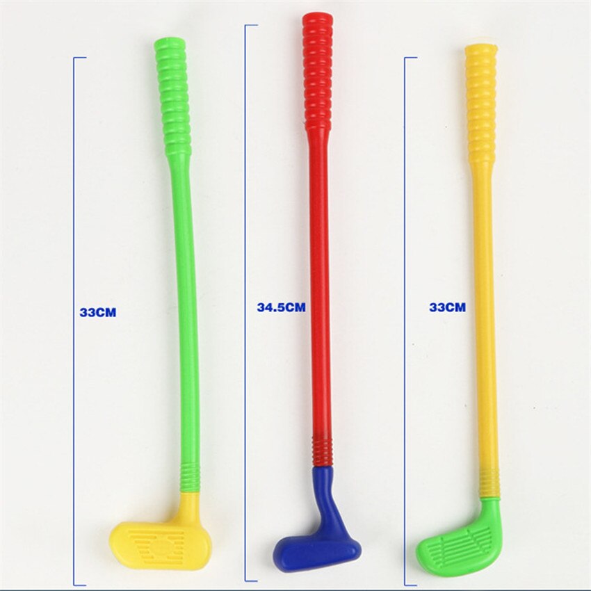 Kinderen Golf Club Speelgoed 3 Golfclubs + 3 Golfbal Speelgoed Voor Kinderen Mini Golf Game Sport Baby Grijpen ability Ontwikkelen